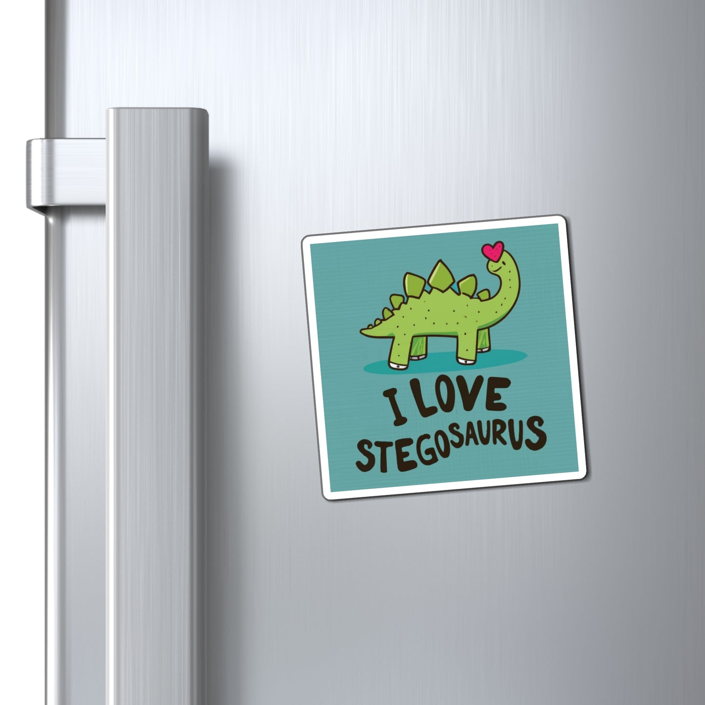 Stegosaurus Sweetheart: Magnetic Dino Love