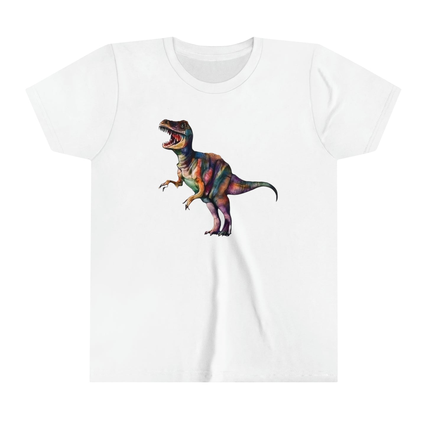 T-Rex Fusion of Art and Style: Youth Short Sleeve Tee