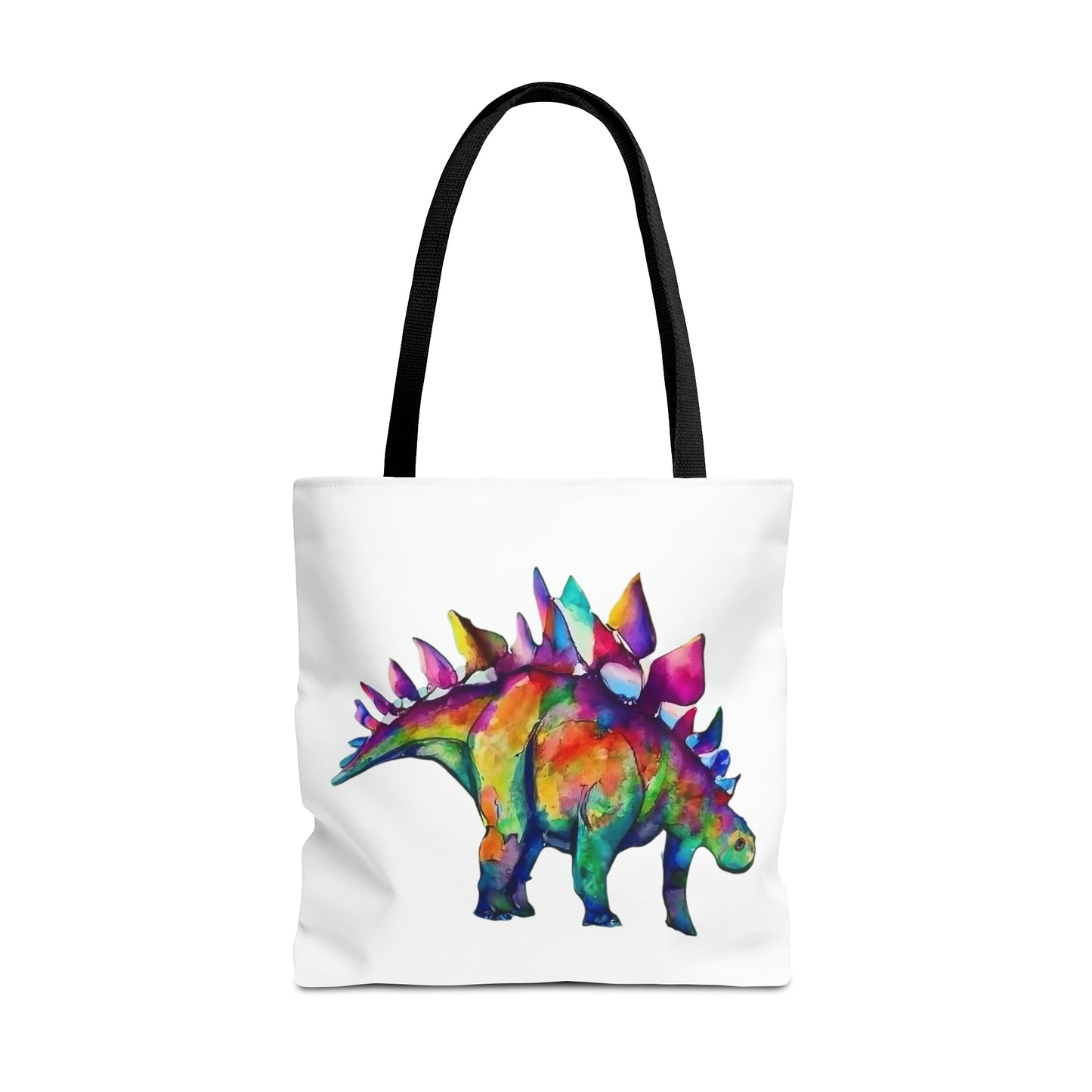 Punk Stegosaurus: Whimsical Tote Bag