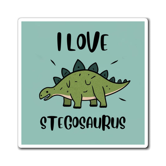 Stegosaurus Smiles: Adorable Dino Love Magnet