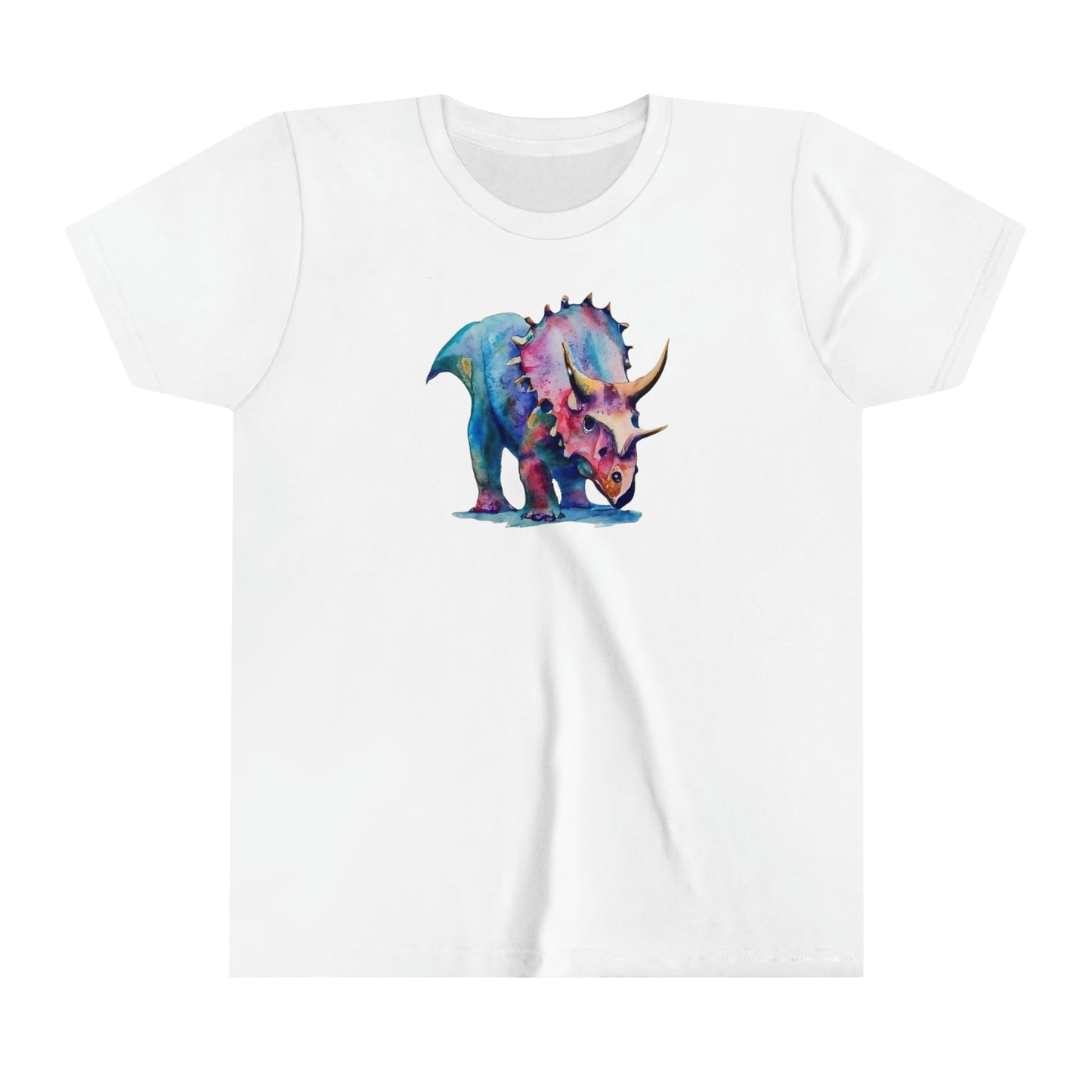 Triceratops Splendor: Youth Short Sleeve Tee