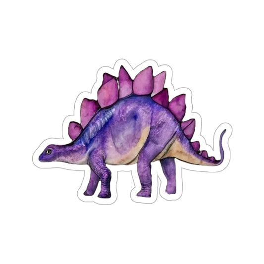 Dreamy Lavender Stegosaurus: Kiss Cut Sticker