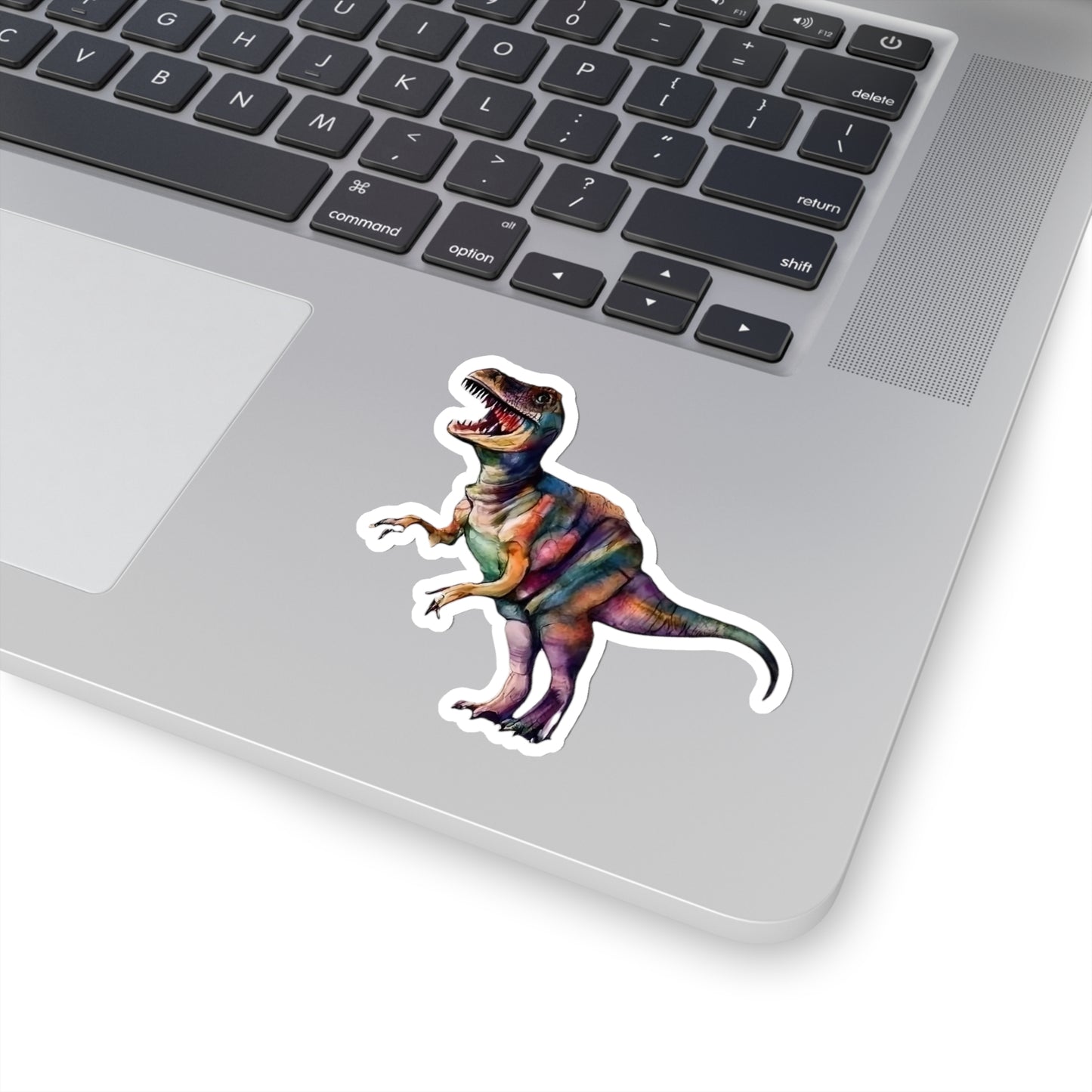T-Rex Fusion of Art and Style: Kiss Cut Sticker