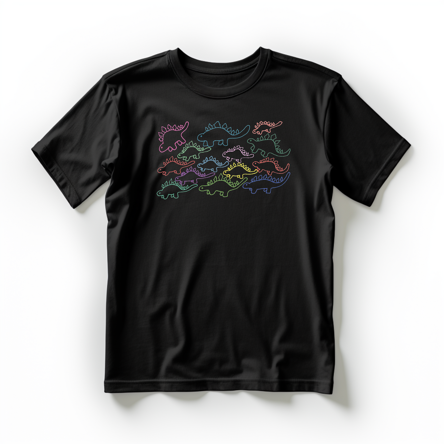 Colorblast Stegosauruses: Unisex T-Shirt