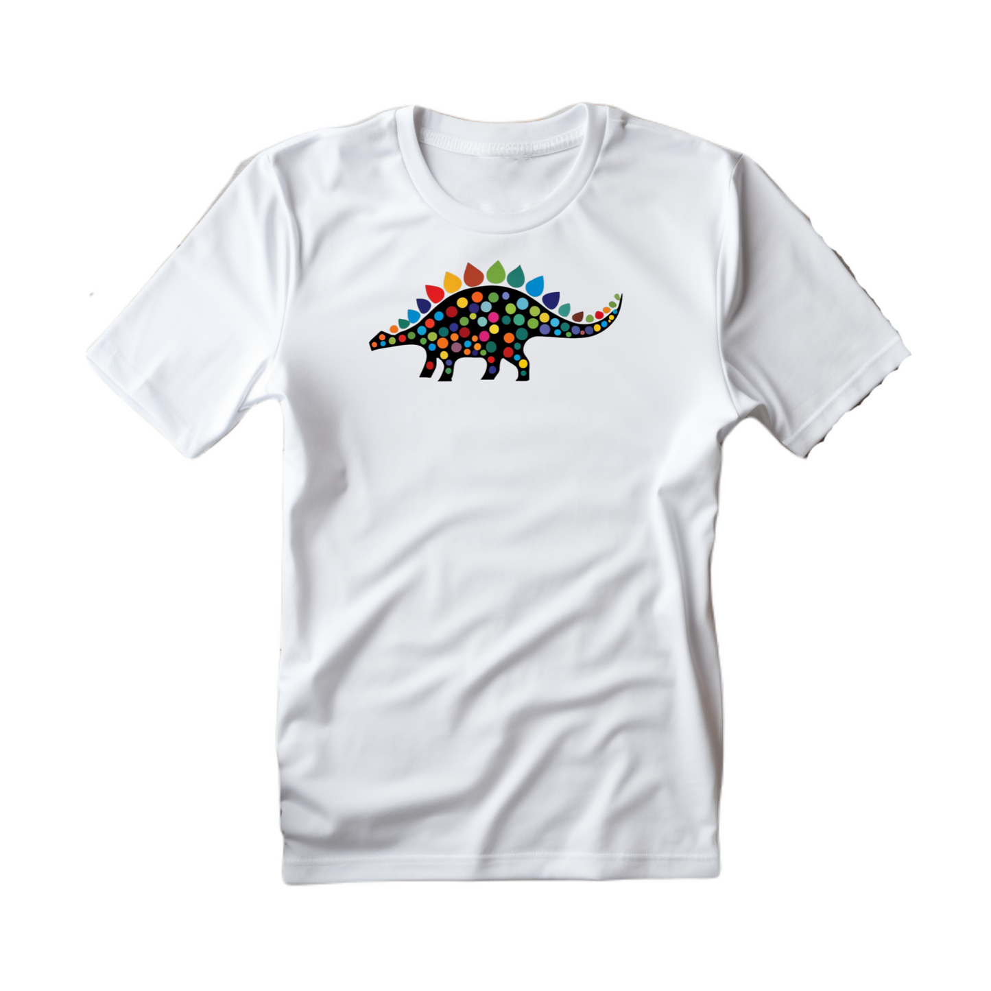 Confetti Carnival: Festive Stegosaurus Unisex T-Shirt