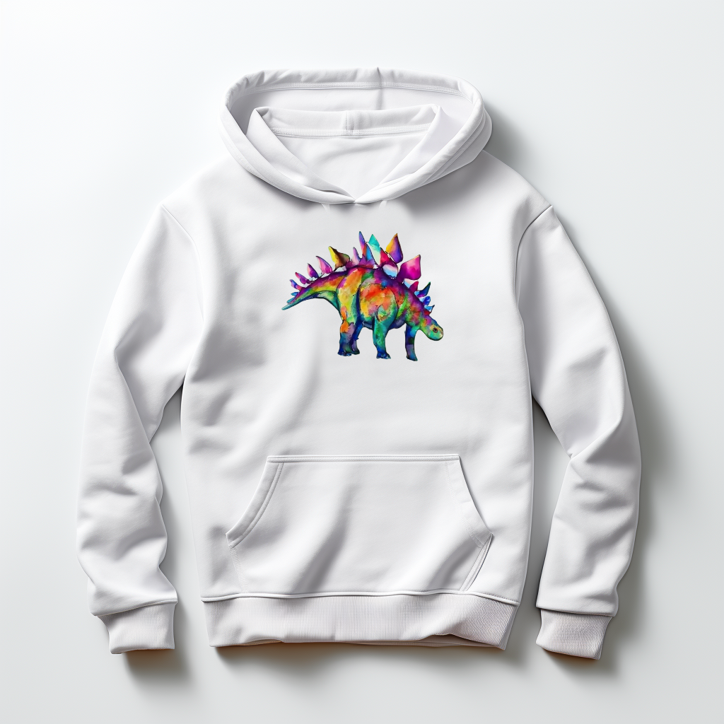 Punk Stegosaurus: Unisex Hooded Sweatshirt