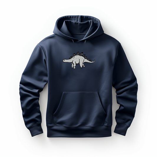 Sleek Stegosaurus: Unisex Hooded Sweatshirt