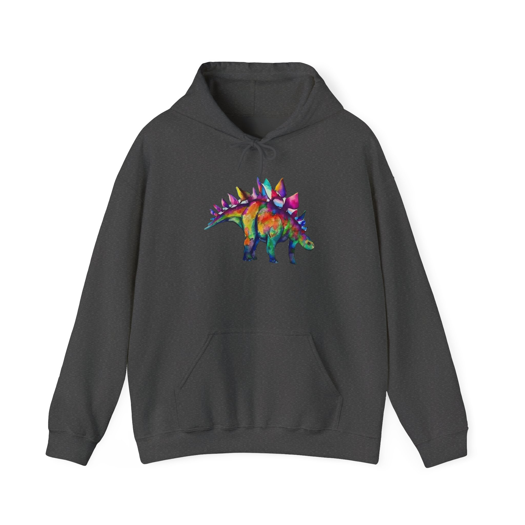 Punk Stegosaurus: Unisex Hooded Sweatshirt - Image 9