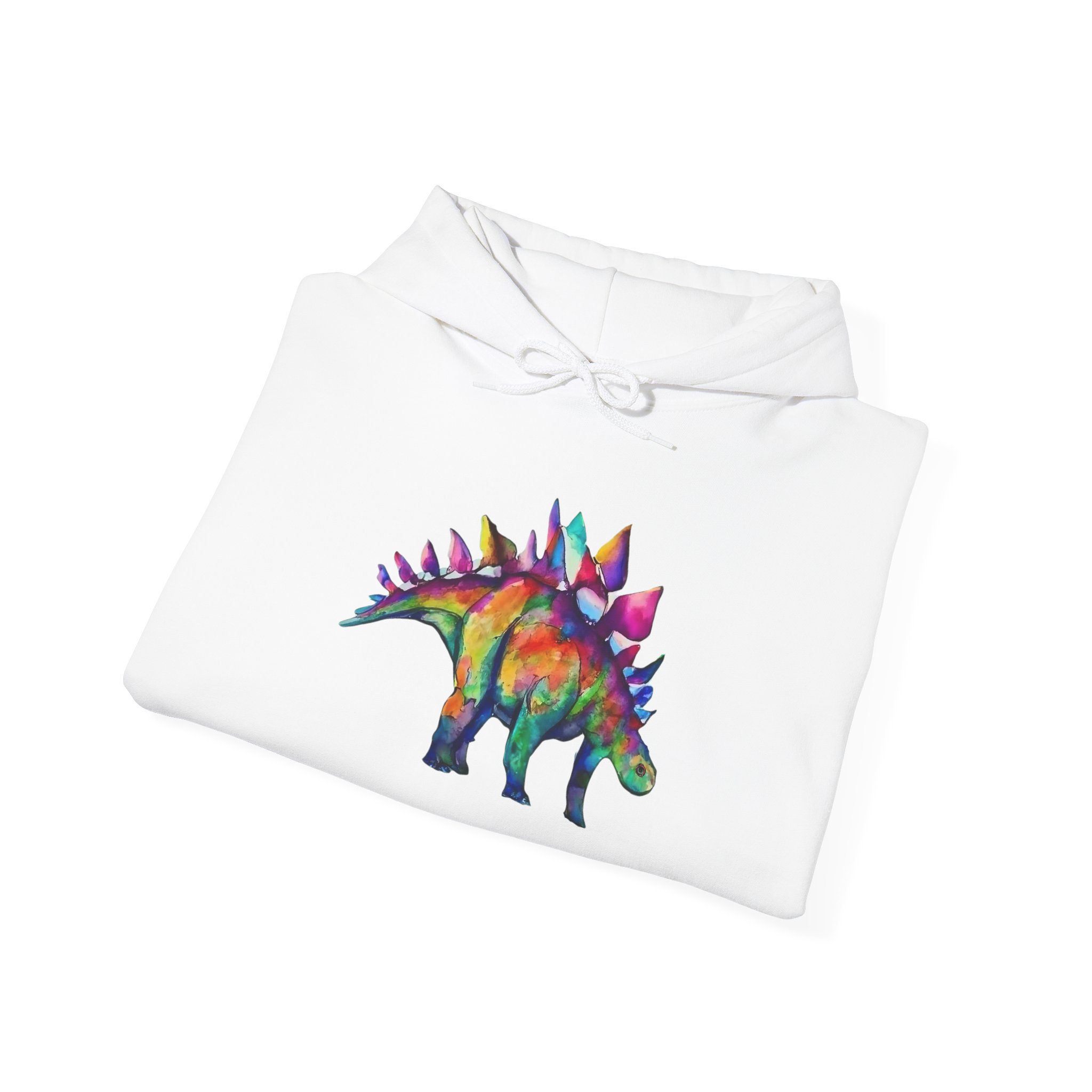 Punk Stegosaurus: Unisex Hooded Sweatshirt - Image 8