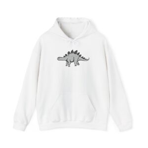 Sleek Stegosaurus: Unisex Hooded Sweatshirt