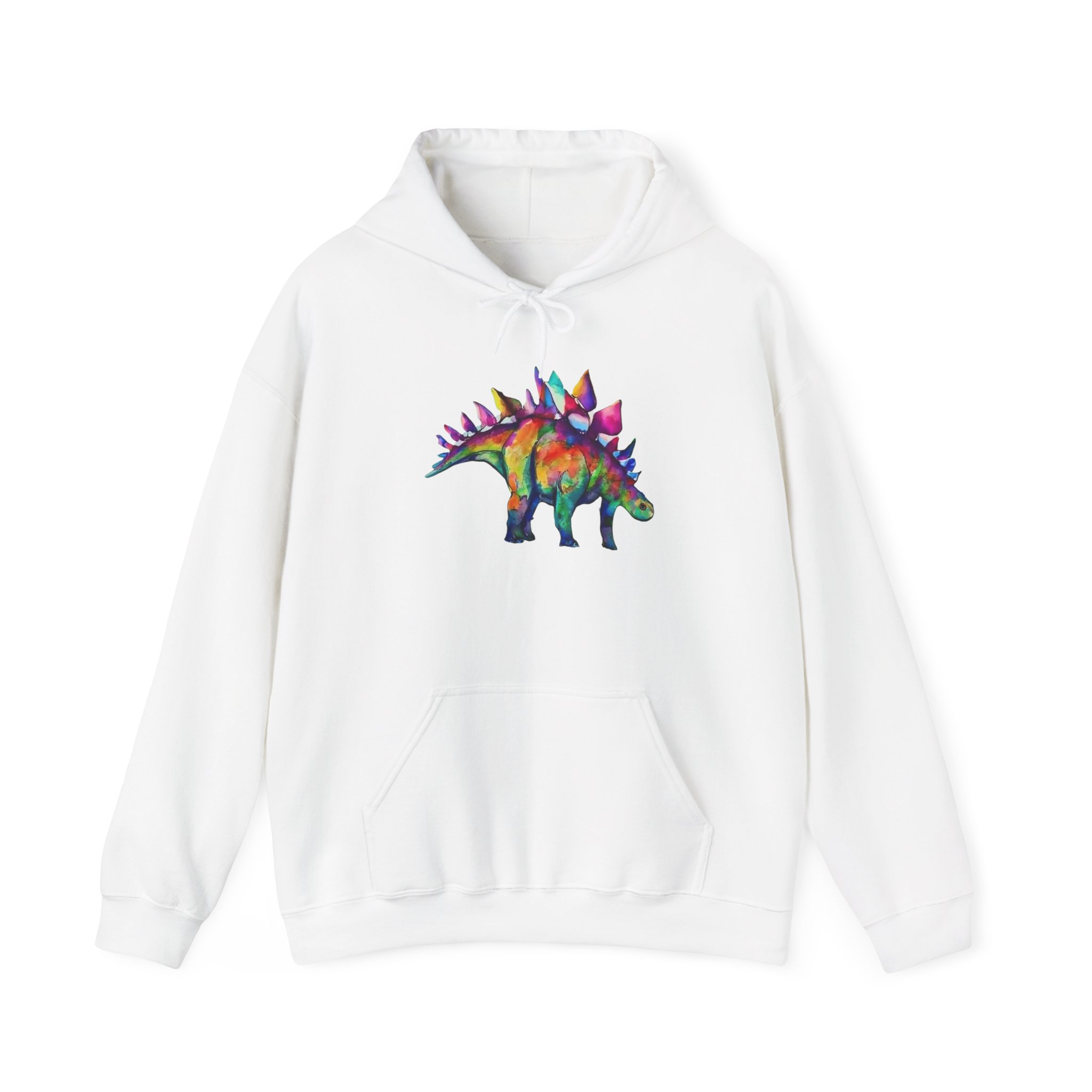 Punk Stegosaurus: Unisex Hooded Sweatshirt - Image 5