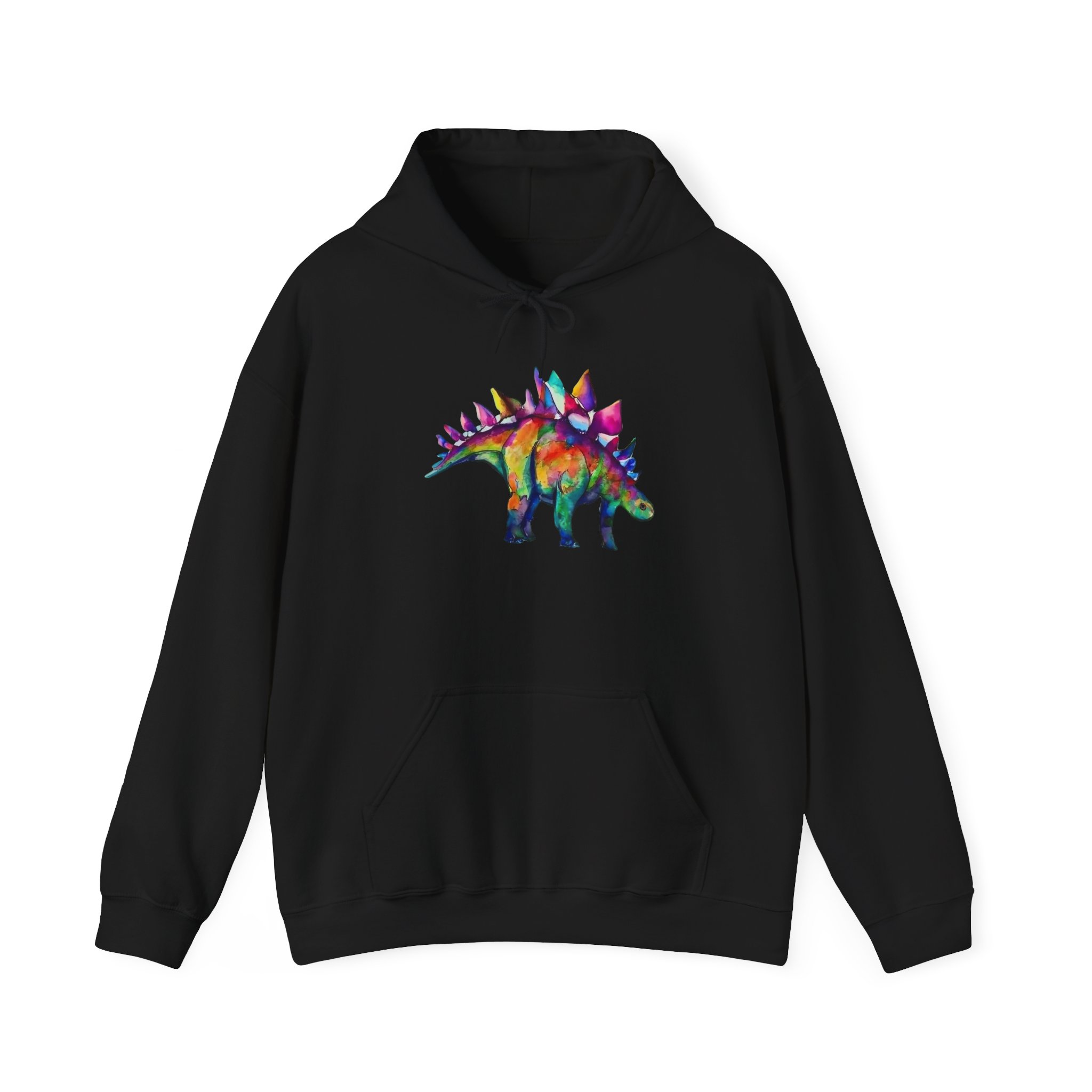 Punk Stegosaurus: Unisex Hooded Sweatshirt