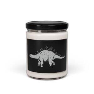 Sleek Stegosaurus: Scented Soy Candle, 9oz; Dinosaur Candle